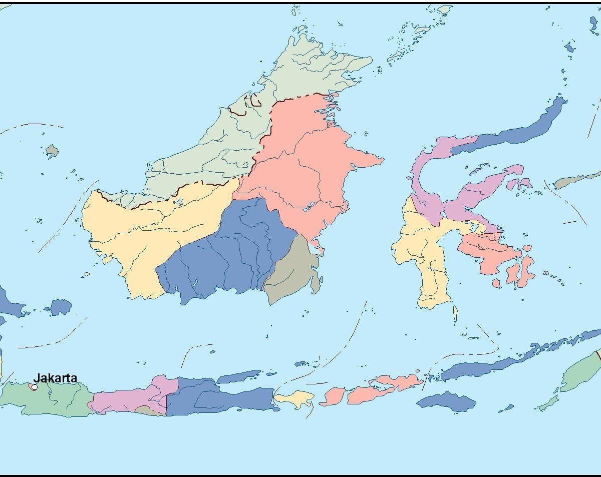지도 자카르타 벡터 지도