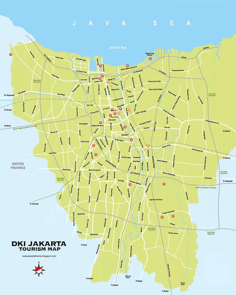 지도 Jakarta harmoni