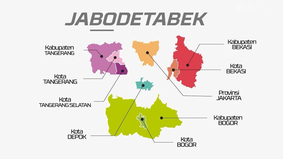 지도 jabodetabek