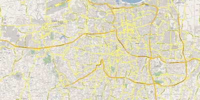 지도 자카르타의 도로