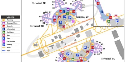 공항 2 터미널 지도