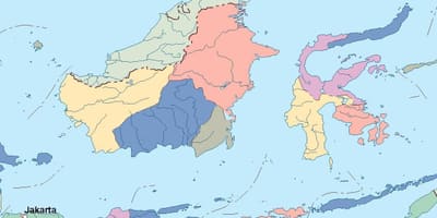 지도 자카르타 벡터 지도