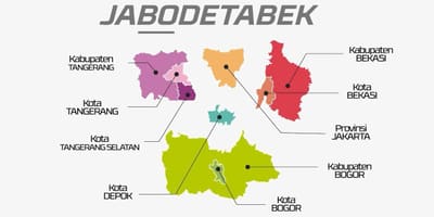 지도 jabodetabek