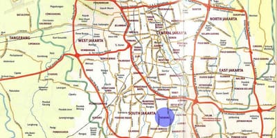 지도 kemang 자카르타
